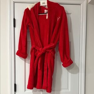 Victoria's Secret Vibrant Red Plush Robe size M new with tags